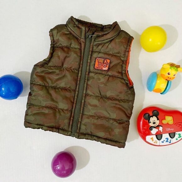 Healthtex 6-9 Months Baby Boy Camo Vest - Picture 1 of 6